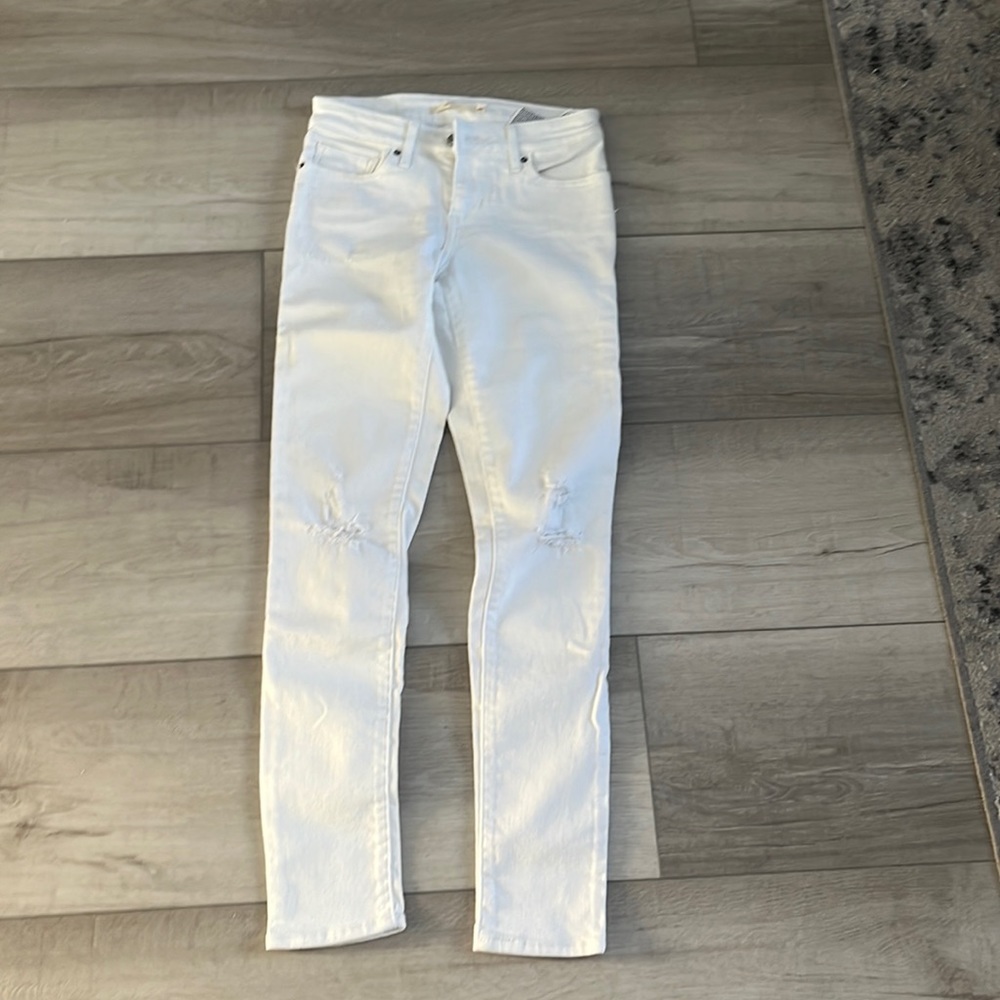 Levi 711 White Jeans